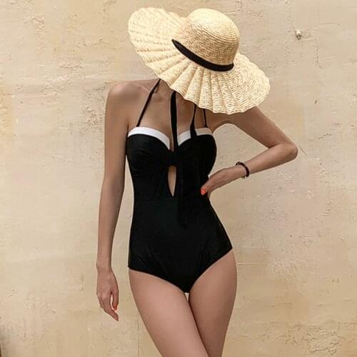 Korean Swimwear One Piece Swimwear Women Swimwear Push Up Swimsuit Padded Bathing Suit sexy Monokini Beachwear Summer
