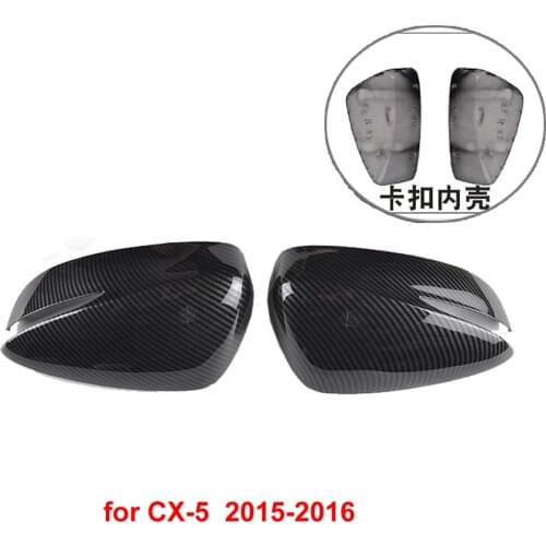 1 Pair for Mazda CX-4 CX-5 2015-2021 Modified Rear Mirror Cover Mirror Shell Side Rearview Mirror Cover Wing Mirror Cap