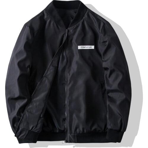 Large New Autumn Men Jacket Coats Casual Letter Printing Jackets Stand Collar Men Business Jacket Brand Clothing Male Outwear