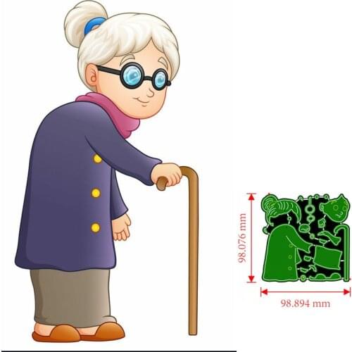 Metal Cutting Dies Grandmother DIY Scrapbooking Paper Cards Decorative Craft Embossing