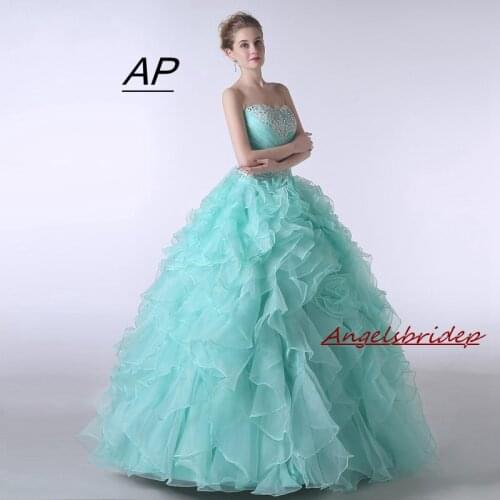 ANGELSBRIDEP Sweet 16 Ball Gowns Quinceanera Dresses 2021 Sweetheart Floor-Length Vestido Debutante Special Ocasion Dresses