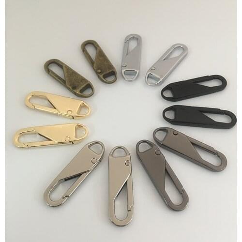 2pcs Fashion Metal Zipper Head Zipper Lightning Repair Kits Zipper Pull For Zipper Slider Diy Sewing Craft Sewing Kits Metal Zip