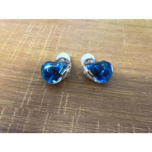 FarSoo Resin Earbuds with Mmcx detachable Cable Deep bass Wired Earphones In-ear Hifi Music DIY headphone