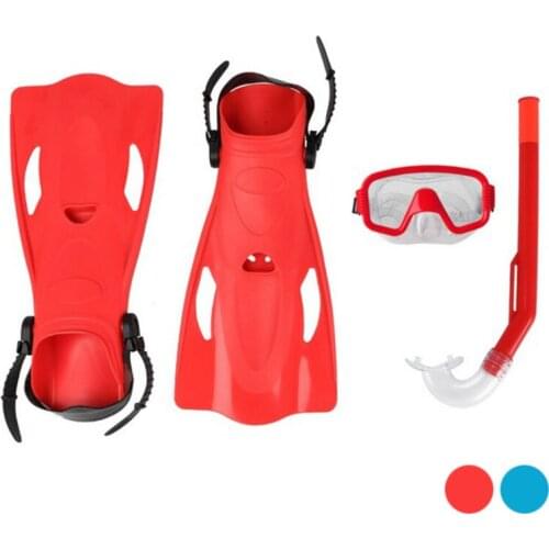 Diving Goggles with Snorkle and Fins Adults