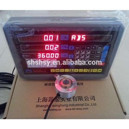 SOHO optical incremental angle ring encoder Digital Readout (DRO) hollow shaft angle sensor high resolution ABZ TTL phase,EIA-42