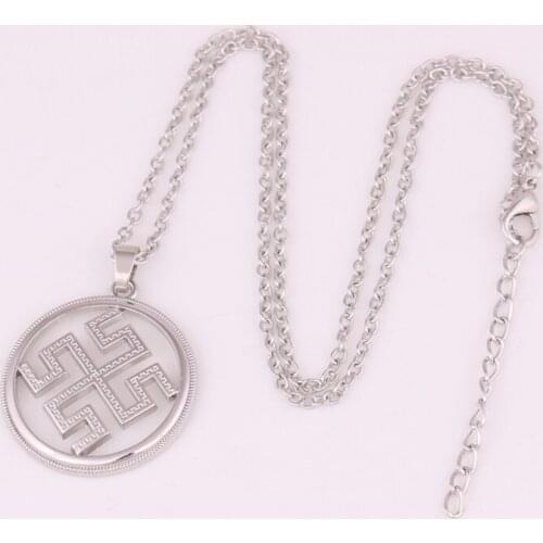 Women Men Pendant Necklace Solomon Feeling Pattern Slavic Style Jewelry Fashion Design Zinc Alloy Provide Dropshipping