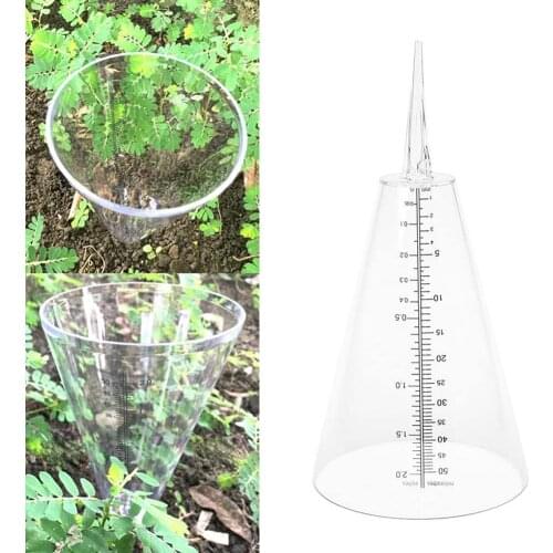 Outdoor Garden Plastic Portable Conical Rain Meter Gauge Stake Measuring Cup Rain Gauge Practical Water Soil Outdoor Rain Gauge
