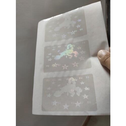 Transparent Clear Hologram Laminated Film Overlay Holographic Sticker Overlay