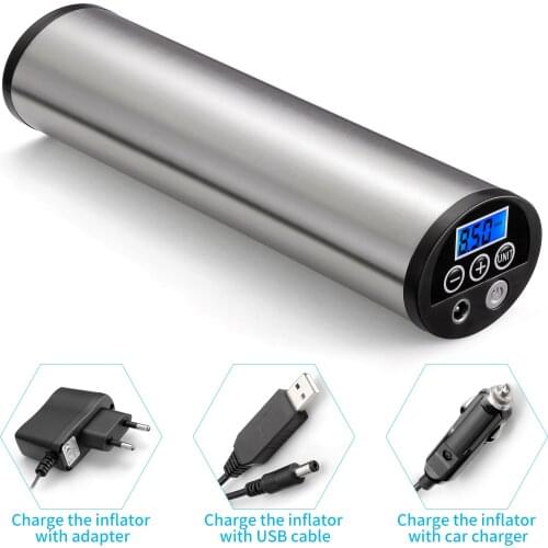 150PSI Mini Inflator Electric Portable Car Bicycle Bike Pump Electric Auto Air Compressor Bicycle Pumps EU XL-118