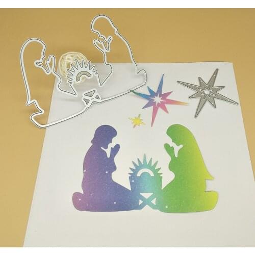 Christmas prayer metal cutting knife mold, scrapbook, photo album, greeting card, DIY decoration, handmade art