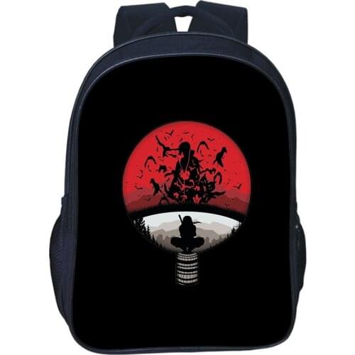 16inch Japan Anime Backbags 3D Print Cartoon Akatsuki Backpack Teens Uzumaki Bag Fashion Akatsuki Anime School Bag Kids Bookbag