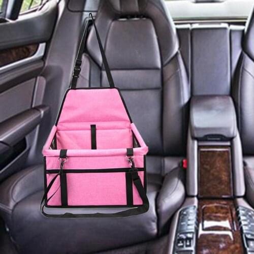 Portable Pet Dog Car Carrier Seat Bag Waterproof Oxford Cloth Sponge Pad Cat Puppy Travelling Mesh Hanging Bags
