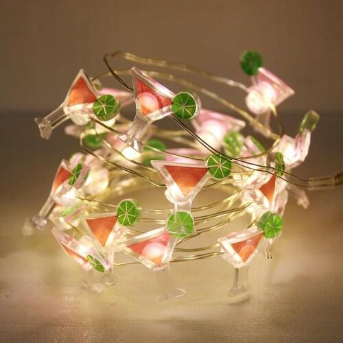 Cup Shape LED 2.2M Copper Wire String Lights Waterproof Holiday lighting For Wedding Party Decoration Light