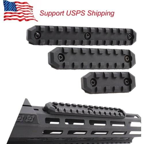 US Stock 5/9/13 Slots aluminum M-LOK Rails Section Mount 20mm Picatinny Weaver Rail Base for Rifle Hunting
