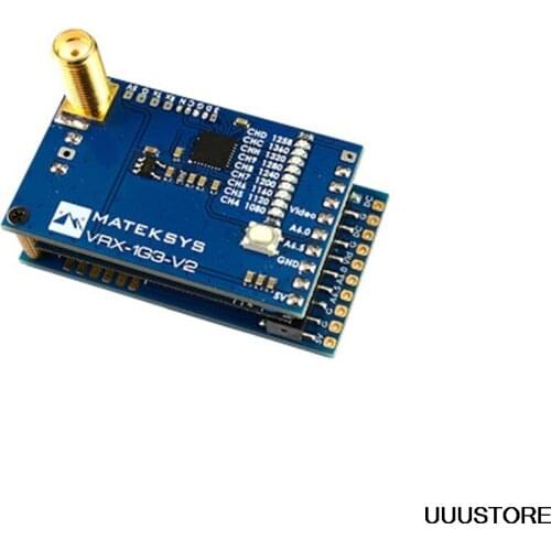 Matek System MATEKSYS VRX-1G3-V2 1.2Ghz 1.3Ghz 9CH FPV Video Receiver for RC Drone Goggles Monitor
