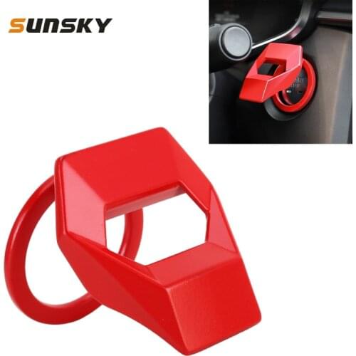 Car Button Sticker Engine Start Key Push Button Protective Cover
