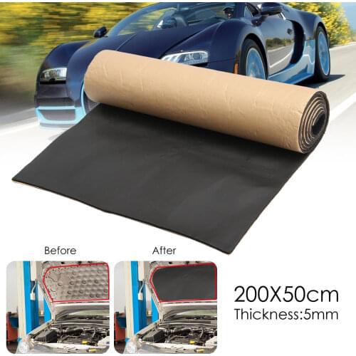 200x50cm Car Sound Proofing Material Deadening Anti-noise Sound Insulation Cotton Heat Closed Cell Foam