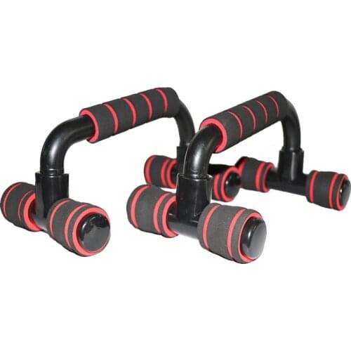 1pair Fitness I-shaped Push up Bar Stands Handles Hand Sponge Grip Bars Gym Muscle Training Push up Chest Bar Body Building Home