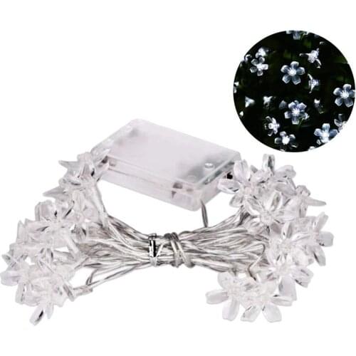 1pc 3m Battery-Powered Cherry Blossom String LED Fairy Tale Light String For Christmas Decoration LED Flower Lights Dropshipping