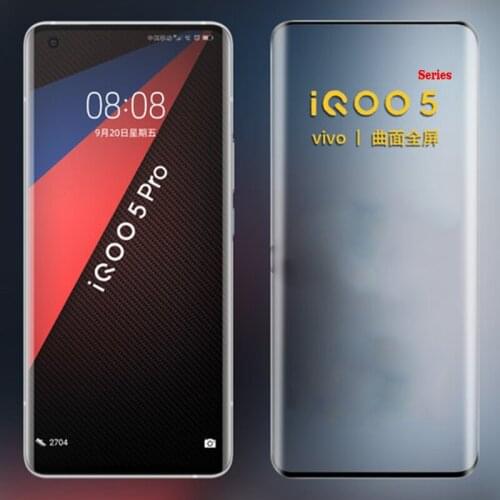 10PCS/Lot 3D Curved Tempered Glass For Vivo IQOO 5 Full Cover 9H film Explosion-proof Screen Protector For Vivo IQOO 5 Pro