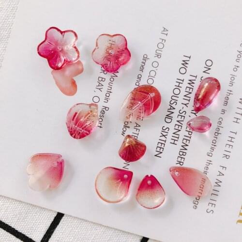 16pieces / lotglassFlowerovalLoveWaxCord women jewelry earringsSuppliesforJewelry Accessoriestassel jewelryfindingsOther