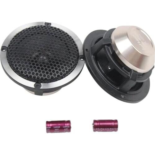 2 Pieces Car Audio Modified Three-way Speaker 3.5 Inch Midrange Speaker Center Surround Pure Intermediate Frequency