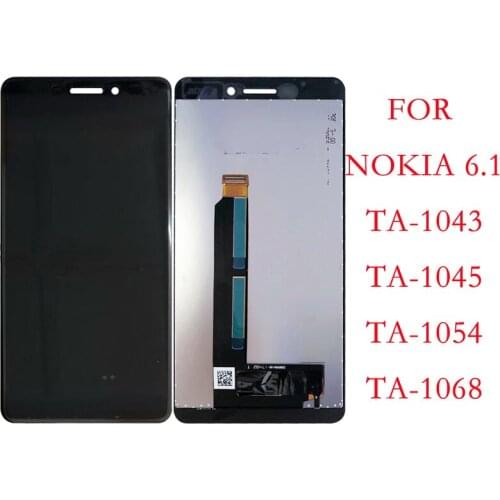 For Nokia 6.1 Nokia 6 2018 TA-1043 TA-1045 TA-1068 LCD Display Screen Touch Screen Digitizer Assembly Repair Replacement Parts
