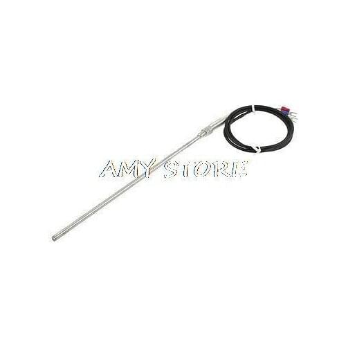 1 Meter 5mm x 200mm PT100 Thermocouple Sensor Probe
