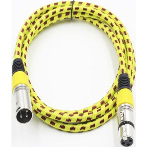 XLR Audio Cable Male To Female Adapters XLR Balanced Cable For Microphone Mixer Amplifier 3 Pin XLR Extension Cord Connector