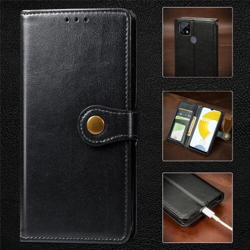 Magnetic Flip Mobile Phone Leather Case for Oppo Realme C21Y C 21Y C21 C 21 Y RealmeC21Y Card Slot Cover Funda Capa