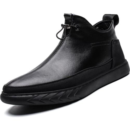 Men leather shoes New Mens Breathable Genuine Leather Shoes Fashion Casual driving Work Shoes Mens Outdoor Sneakers