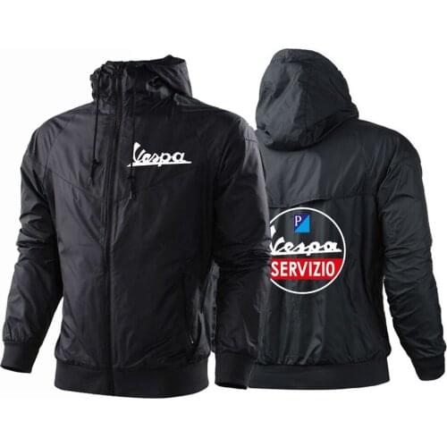 2021 Mens Autumn Vespa Logo Designer Punk Sweatshirts Cardigan Streetwear Hoodies Sports Zipper Casual Jackets