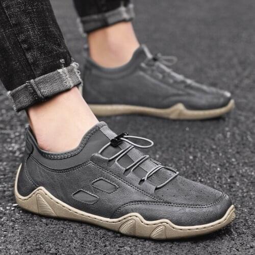 Hot Sale Autumn Men Loafers Shoes Soft Leather Moccasins Fashion Octopus Sole Driving Shoes Casual Ourdoor Sneakers