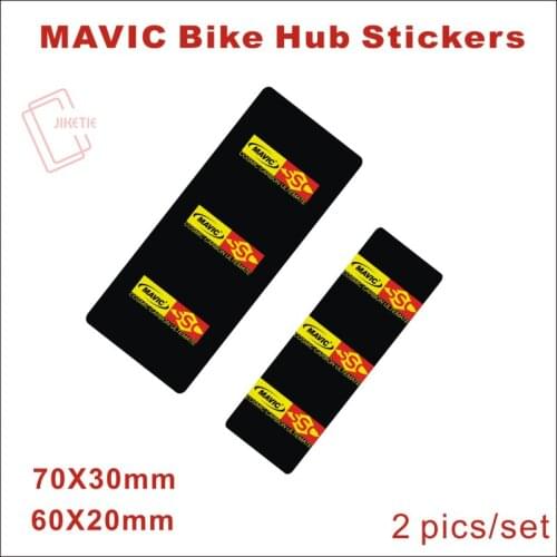 MAVIC Road Bike Hubs Stickers MTB Wheels Hubs Stickers Glossy Front and Rear Hubs Stickers Decoration Protective Film