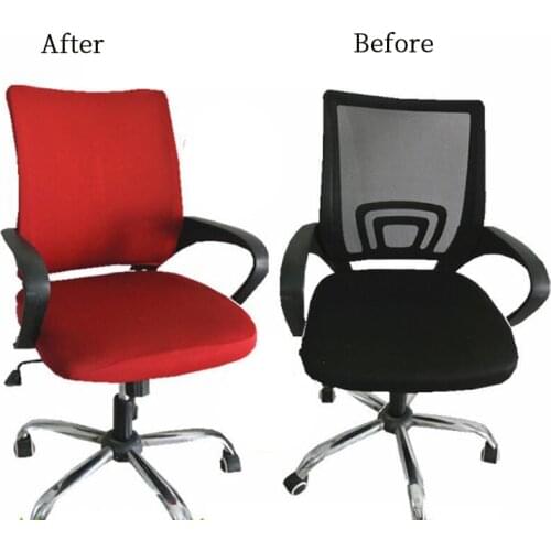New Elastic Seat Cover for Computer Chair Slipcover Armchair Cover Spandex Stretch Office Chair Cover Computer Seat Protector