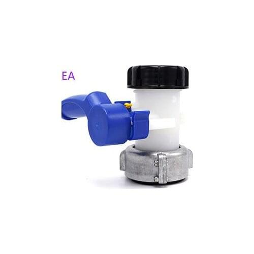Plastic DN50 75MM Butterfly Valve for IBC Tank Container 1000L Switch IBC Tank Adapter