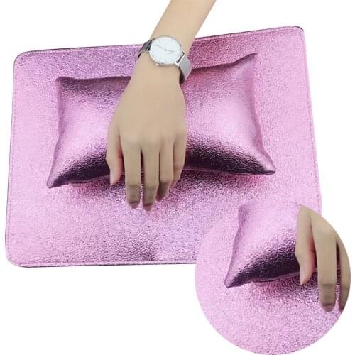 Nail Art Hand Cushion Table Mat Set Arm Rest Pillow Salon Manicure Tool PU Leather Sponge Silicone Pillow Hand Holder Cushion