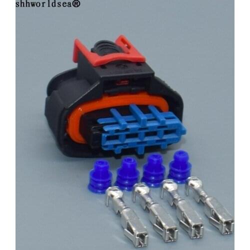 Shhworldsea 4pin auto electric male plug cable waterproof wiring connector 1928405525