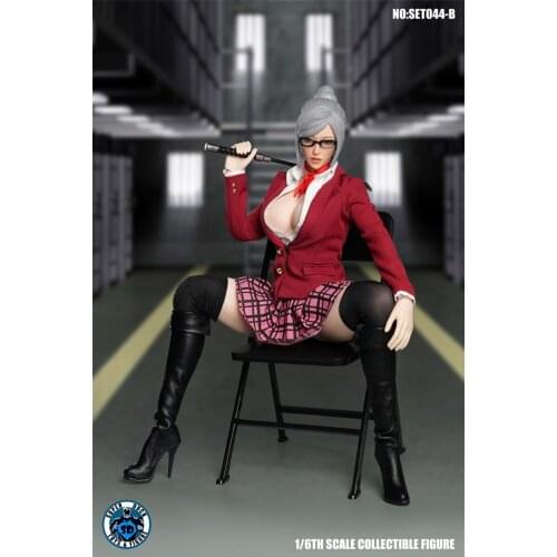 SUPER DUCK SET044 1/6th COSPLAY Sexy Female Large Breast Office Women Teacher Without Body For 12inch Body Doll Figures