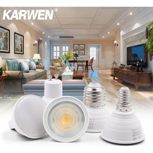 KARWEN Lampada LED Lamp 6W GU10 GU5.3 MR16 E27 E14 LED Bulb 220V Bombillas LED Spotlight Lampara Spot Light for living room