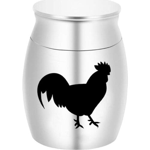 Cremation Urns,Ashes Holder Keepsake,Chicken Memorial Mini Urn Funeral Urn Pendant