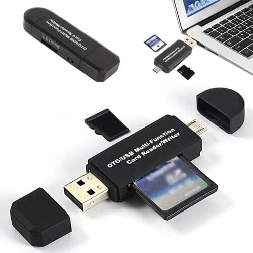 3 In 1 Type C & micro USB & USB OTG Card Reader High-speed USB2.0 Universal OTG TF/SD for Android Computer Extension Headers