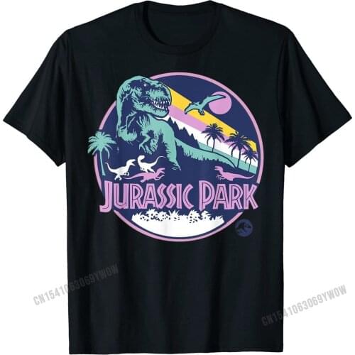 Jurassic Park Purple Retro Dinosaur Scene Graphic T-Shirt Cotton Tops T Shirt 3D Printed Rife Custom T Shirts