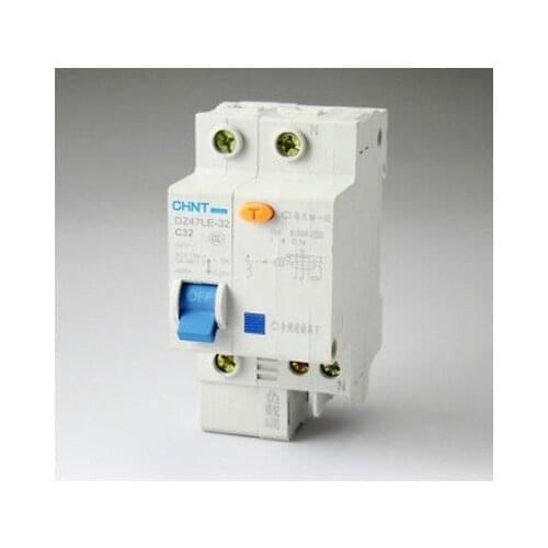 10pcs DZ47LE-1P+N C32 32A 230V Earth Leakage Protection Circuit Breaker QC