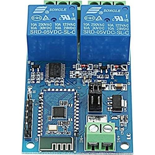 12V 2-Channel Bluetooth Relay Module Smart Home Mobile APP Remote Control Switch Dual WiFi Module CNIM Hot