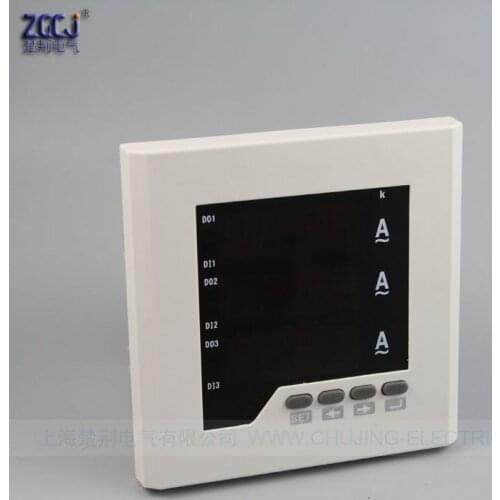 3 phse 3 wire or 4 wire Digital current meter with 3 relays output ampere meter with switch signal output