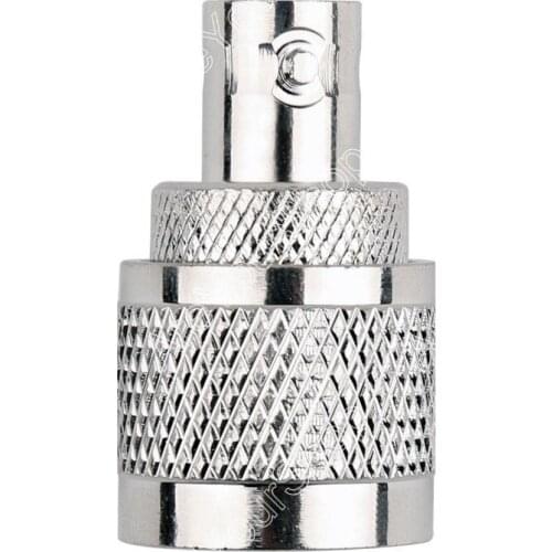 Areyourshop UHF Connector PL259 UHF Plug Jack Male To BNC Female Jack RF Connector Straight Nickel p