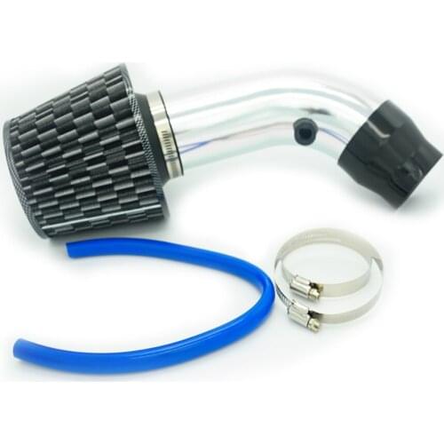 Car Intake Filter Kit Mushroom Head Filter Cold Air Intake Pipe Kit With Air Filter High Flow Replacement Aluminum Pipe 20S0413