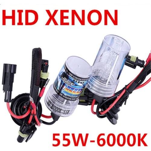 Free Shipping 1pair New 55W HID Xenon Single Bulb Lamp Auto Car Styling 12v For Headlight Conversion H1 H3 H7 H8 H11 9005 9006