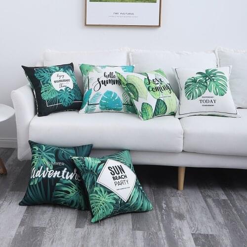 Free Shopping 40/45/50/55/60/70cm Colorful Leaf Waterproof Digital Print Cushion Cover Outdoor Home Decor Pillowcase HT-CPILWPC